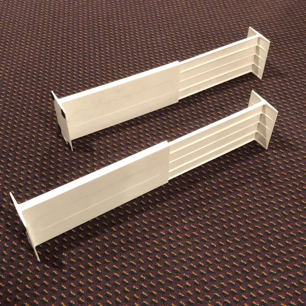 Container Store spring loaded drawer dividers